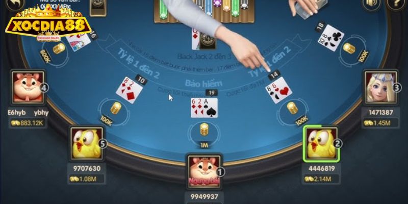 Xì Dách XOCDIA88 Luật Chơi Chi Tiết Và Kinh Nghiệm Dễ Thắng 3 Rút thêm bài khi tổng điểm thấp hơn 10